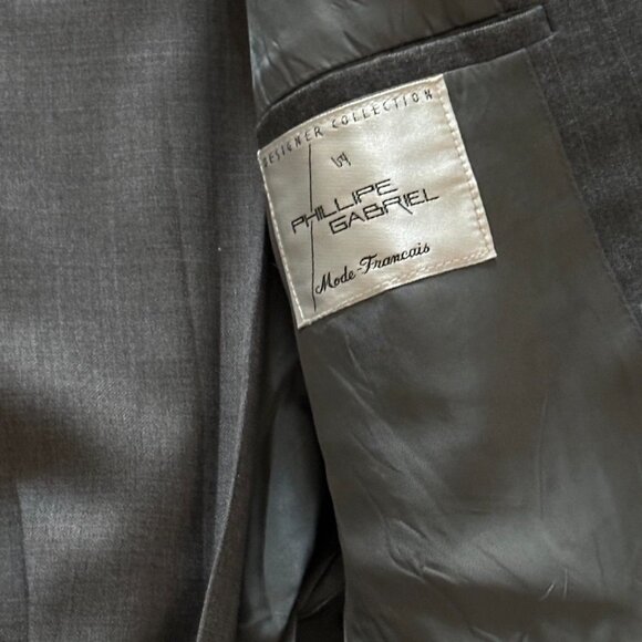 Grey vintage 90s designer 3pc suit #vintage #3pc #suit #mensfashion - Picture 7 of 7